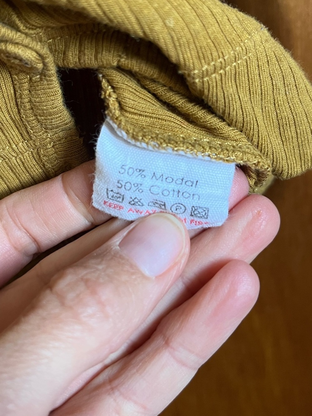 Jamie Kay Ribbed Button-Front Cardigan in Camel - Picture 3 of 5